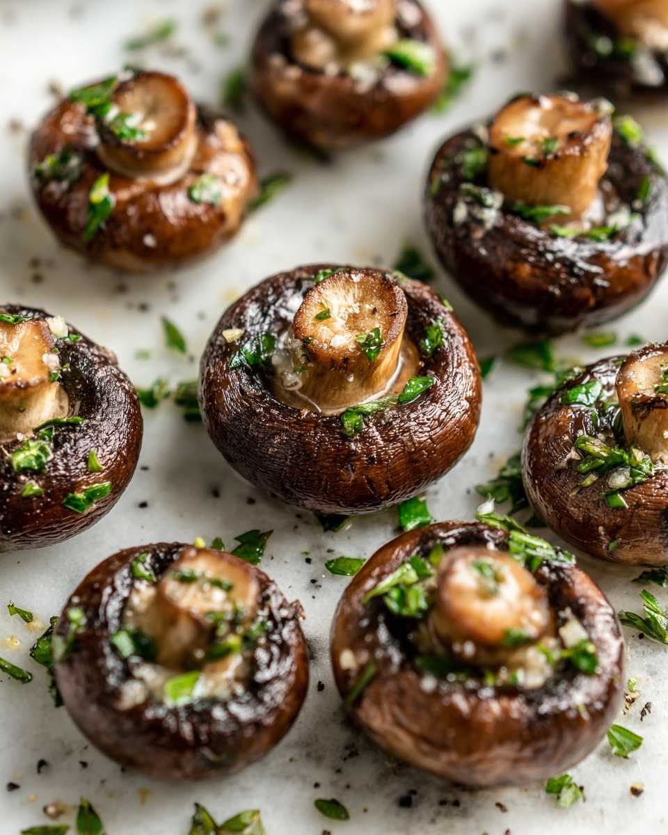 Balsamic Garlic Grilled Mushroom Skewers Recipe - Recipe Image