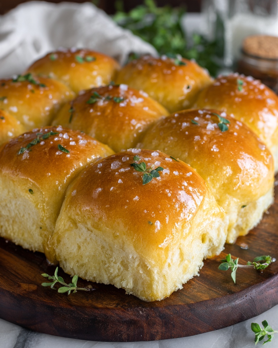 Salted Sage Honey Butter Brioche Rolls Recipe - Recipe Image