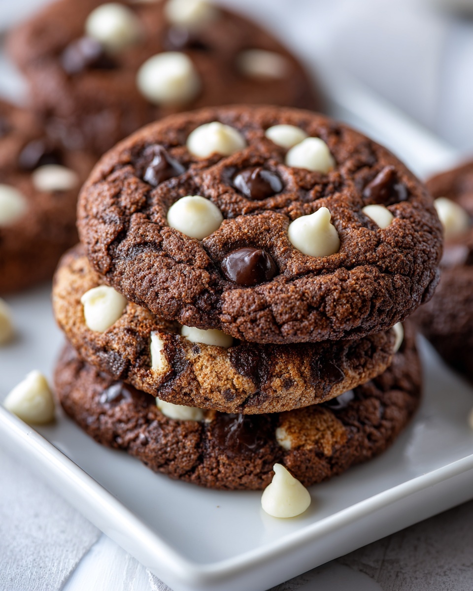 Flourless Triple Chocolate Cookies Recipe - Recipe Image