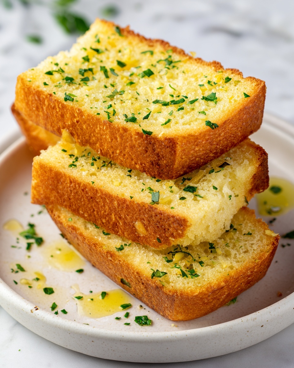 Garlic Bread Focaccia Recipe - Recipe Image