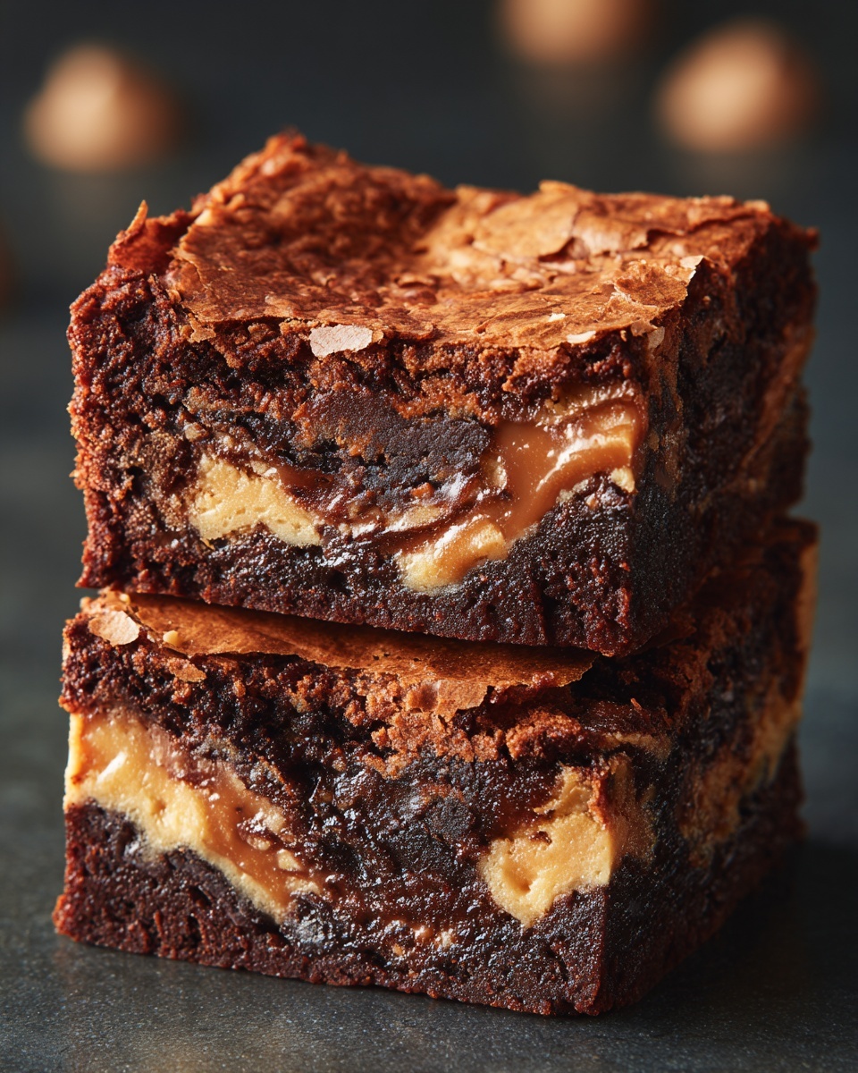Fudgy Peanut Butter Brownies Recipe - Recipe Image