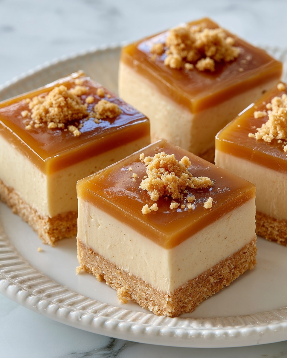 Dulce de Leche Cheesecake Bars Recipe - Recipe Image