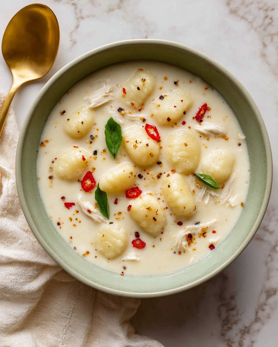 Creamy Chicken Gnocchi Soup Recipe - Recipe Image