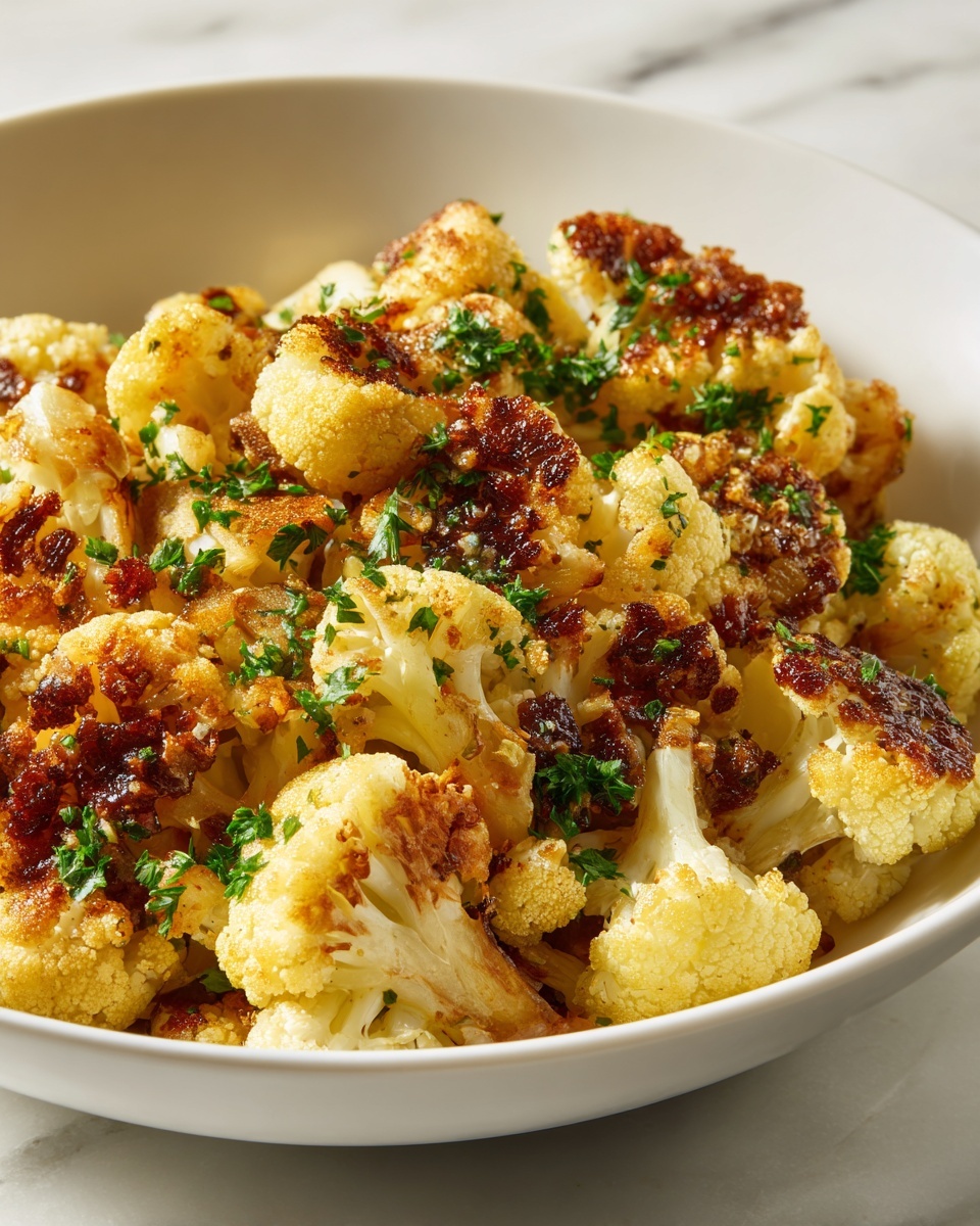Crispy Parmesan Roasted Cauliflower Recipe - Recipe Image