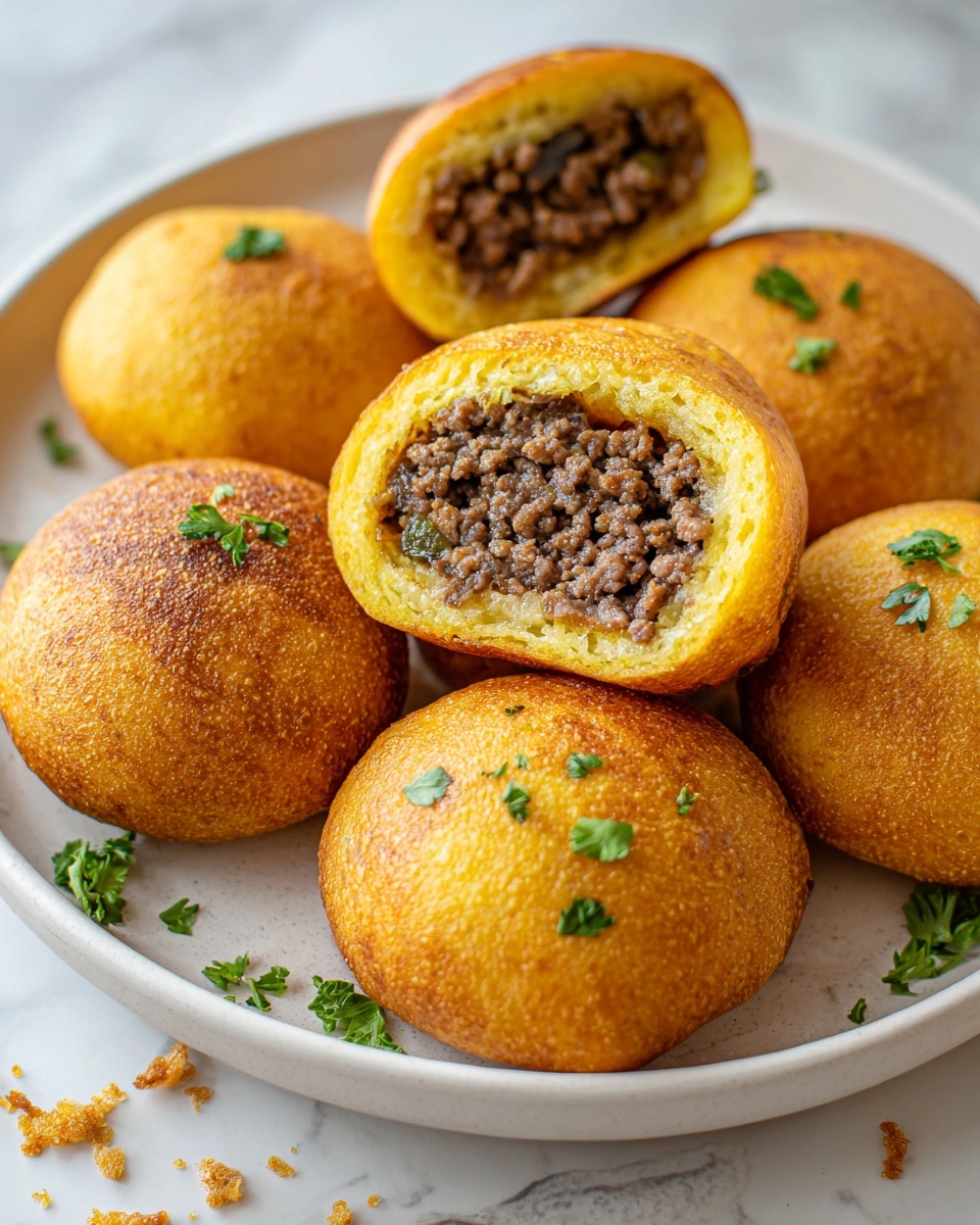 Spicy Garlic Beef Croquettes with Crispy Golden Crust Recipe - Recipe Image