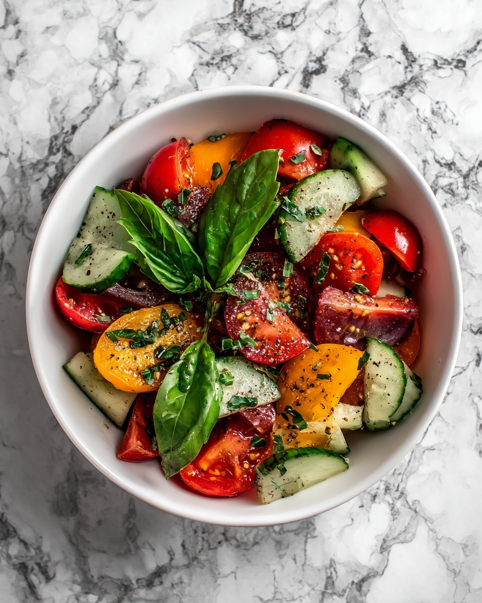 Cucumber Tomato Avocado Salad Recipe - Recipe Image