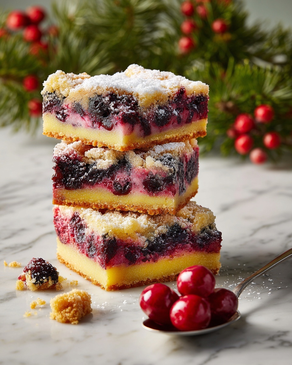 Christmas Cherry Bars Recipe - Recipe Image