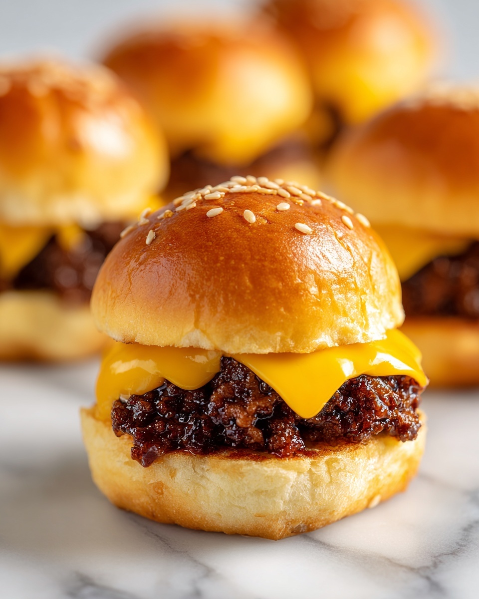 Hawaiian Roll Cheeseburger Sliders Recipe - Recipe Image