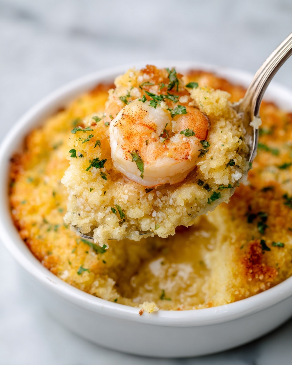 Shrimp Casserole with Cheesy Panko Topping Recipe - Recipe Image