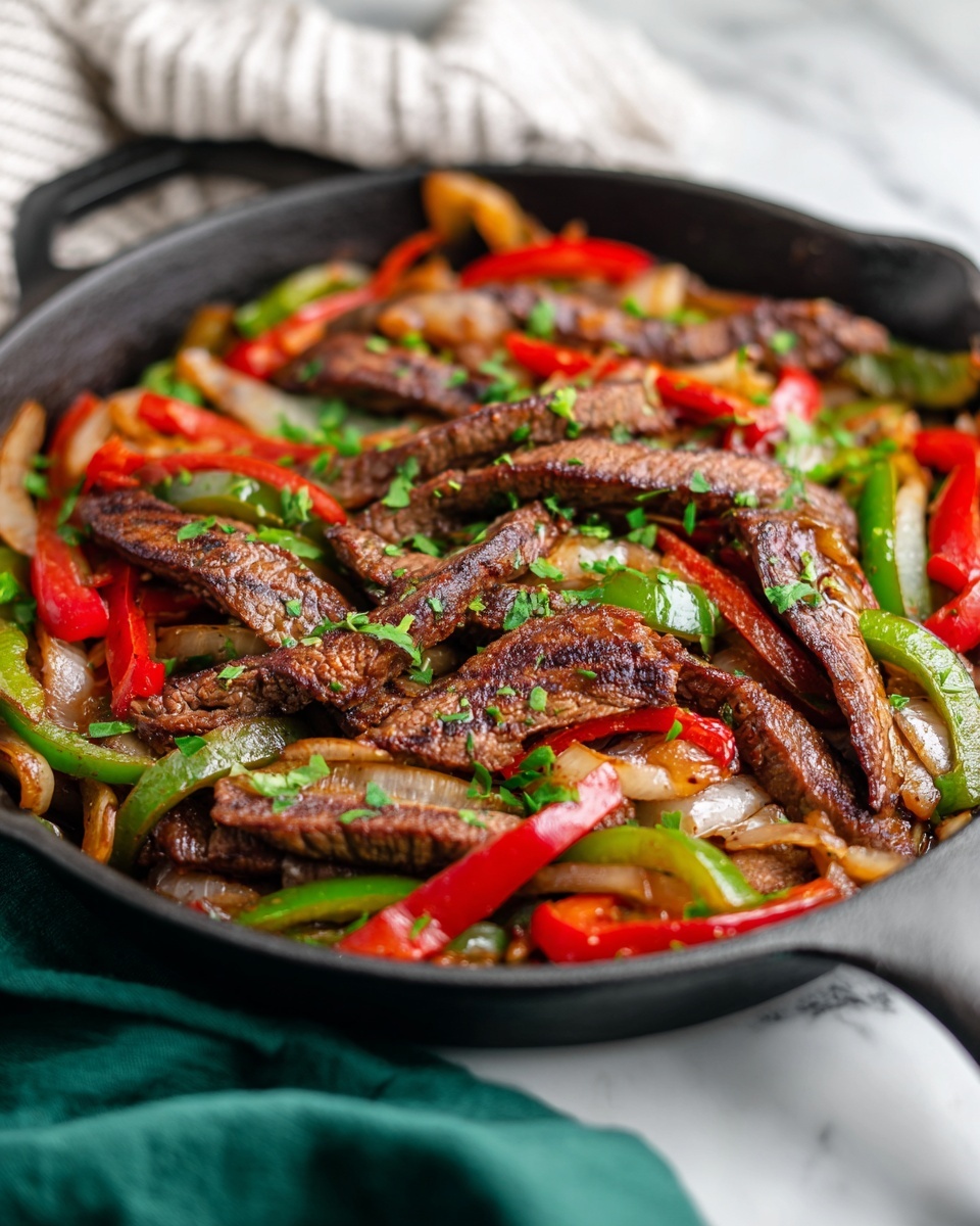 Best Ever Pepper Steak Recipe - Recipe Image