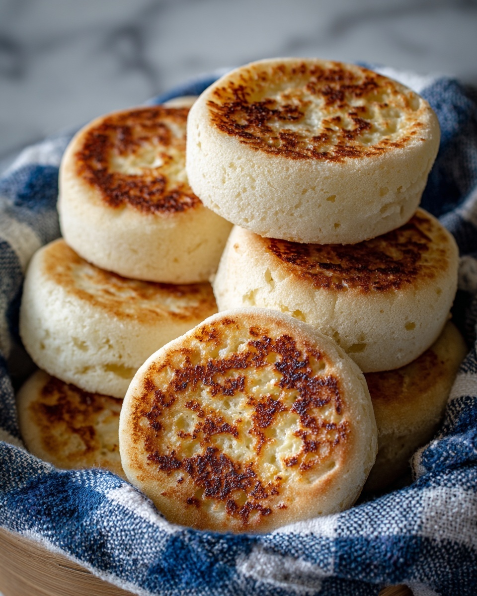 Sourdough Discard English Muffins Recipe - Recipe Image