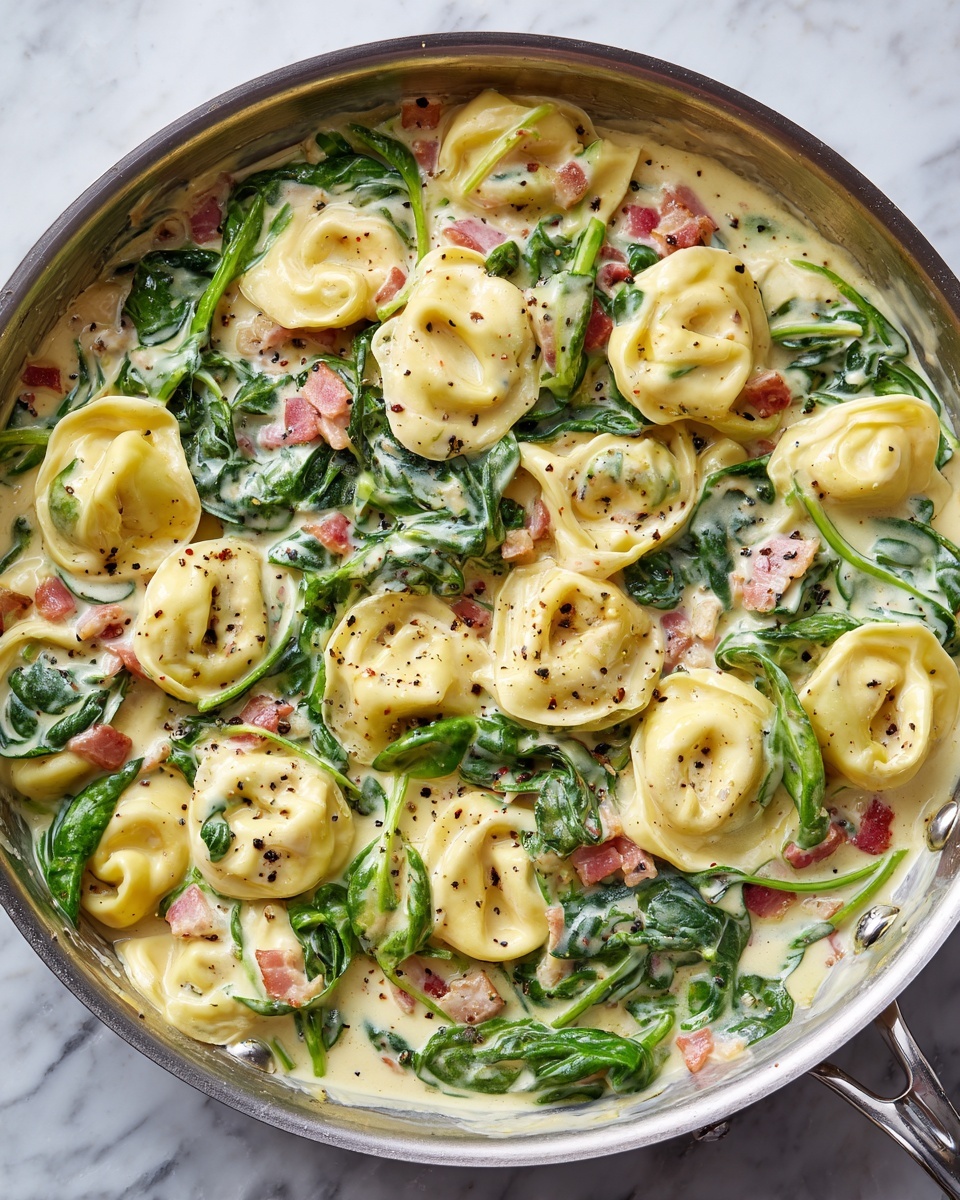 Creamy Tortellini with Spinach Recipe - Recipe Image