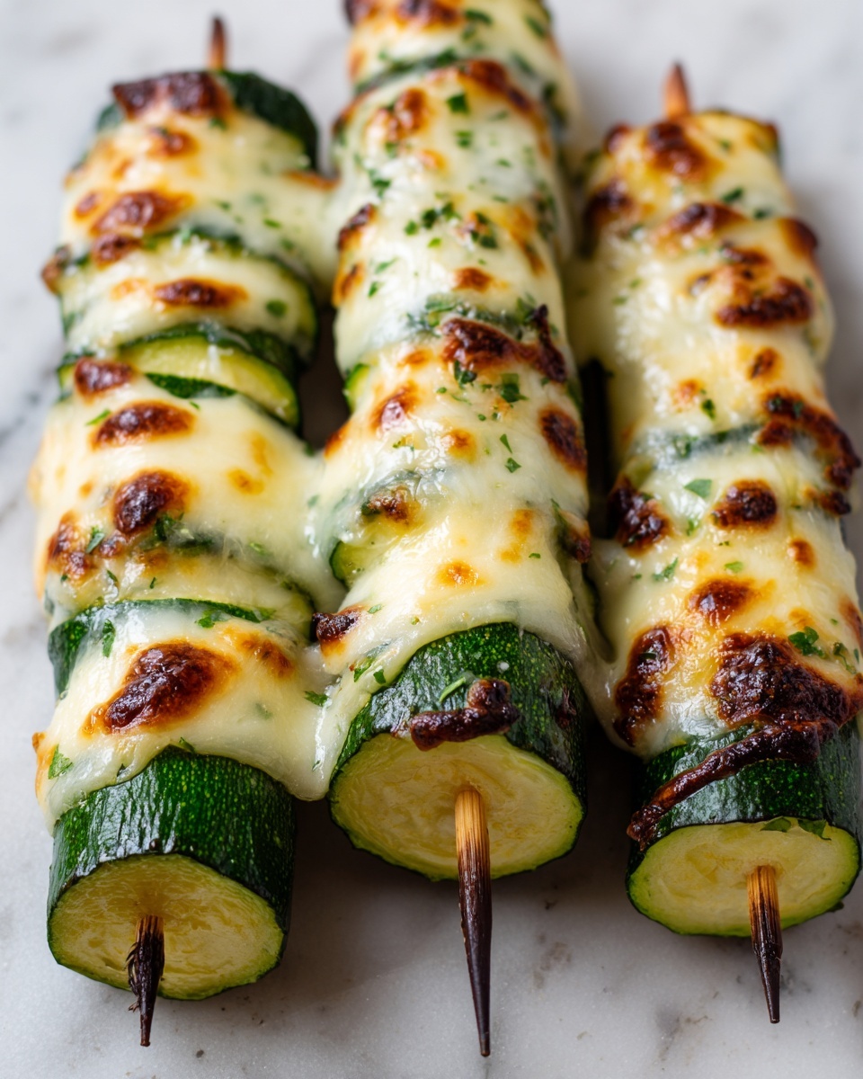 Garlic Butter Zucchini Skewers Recipe - Recipe Image