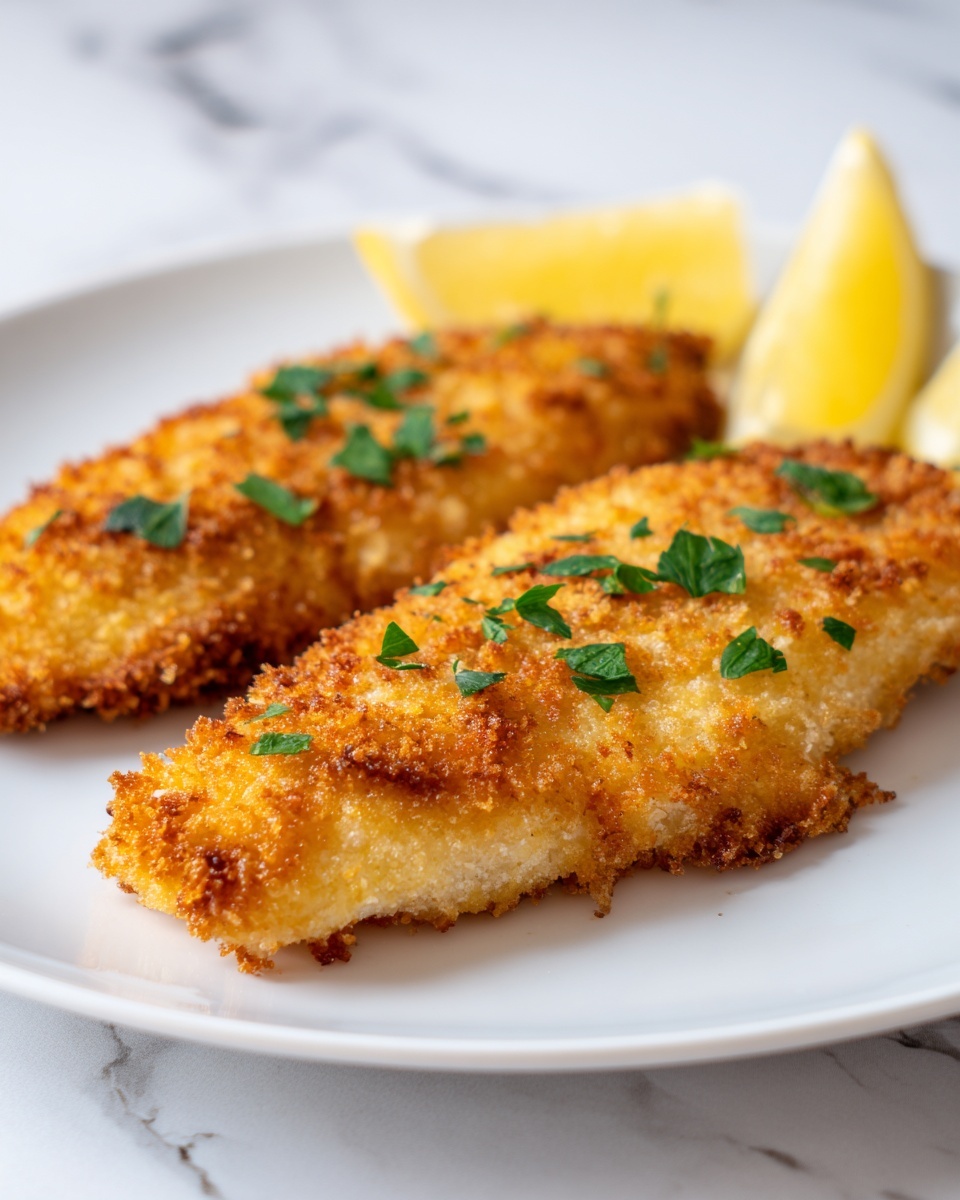 Crispy Fried Flounder with Tangy Tartar Sauce Recipe - Recipe Image