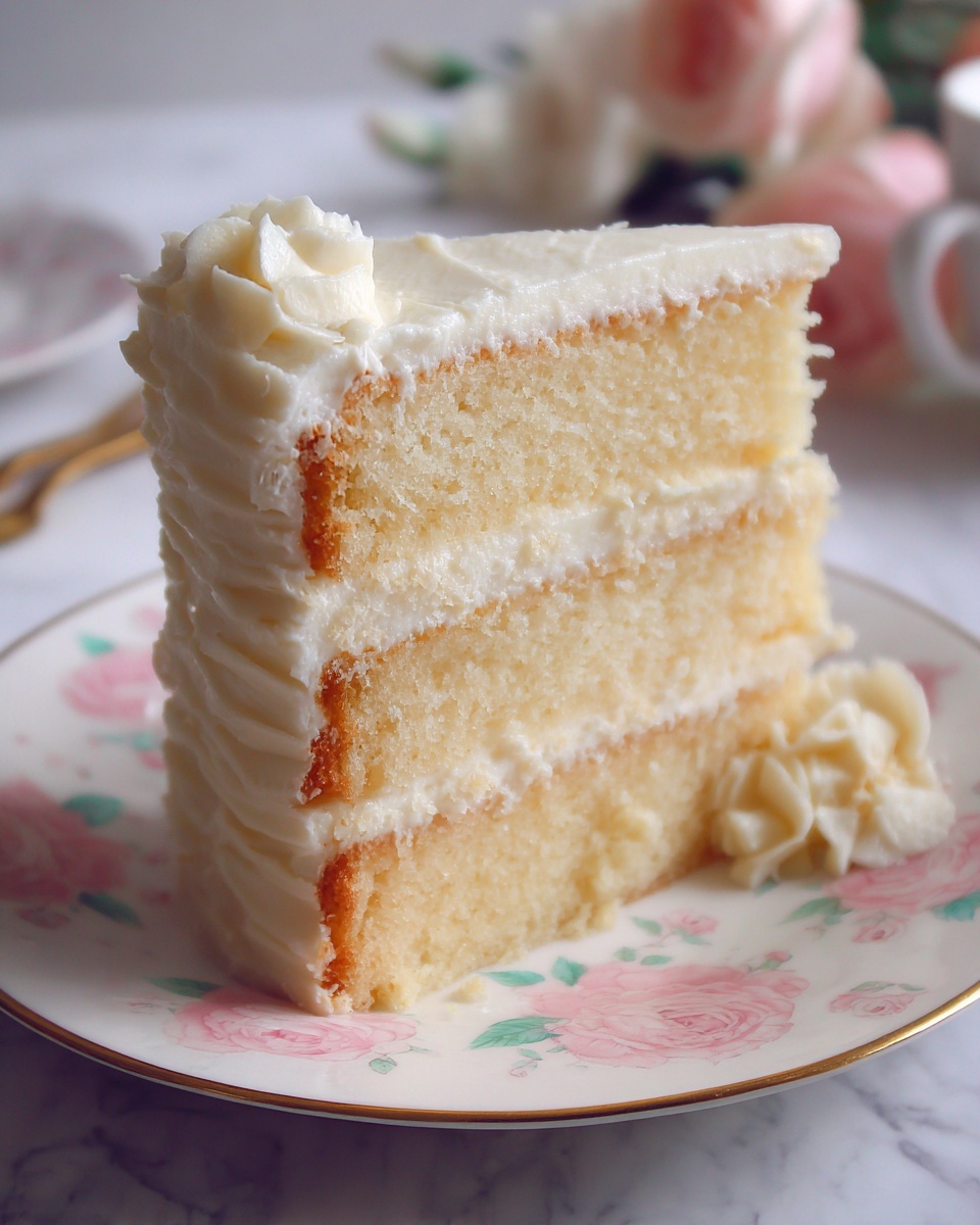 Festive Vanilla Cake with Confetti Sprinkles and Vanilla Buttercream Recipe - Recipe Image