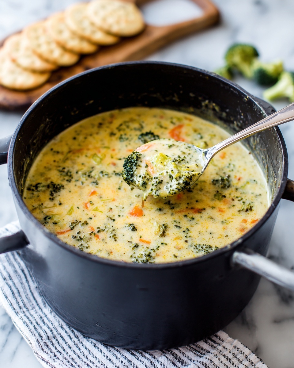 Healthy Broccoli Cheddar Soup Recipe - Recipe Image
