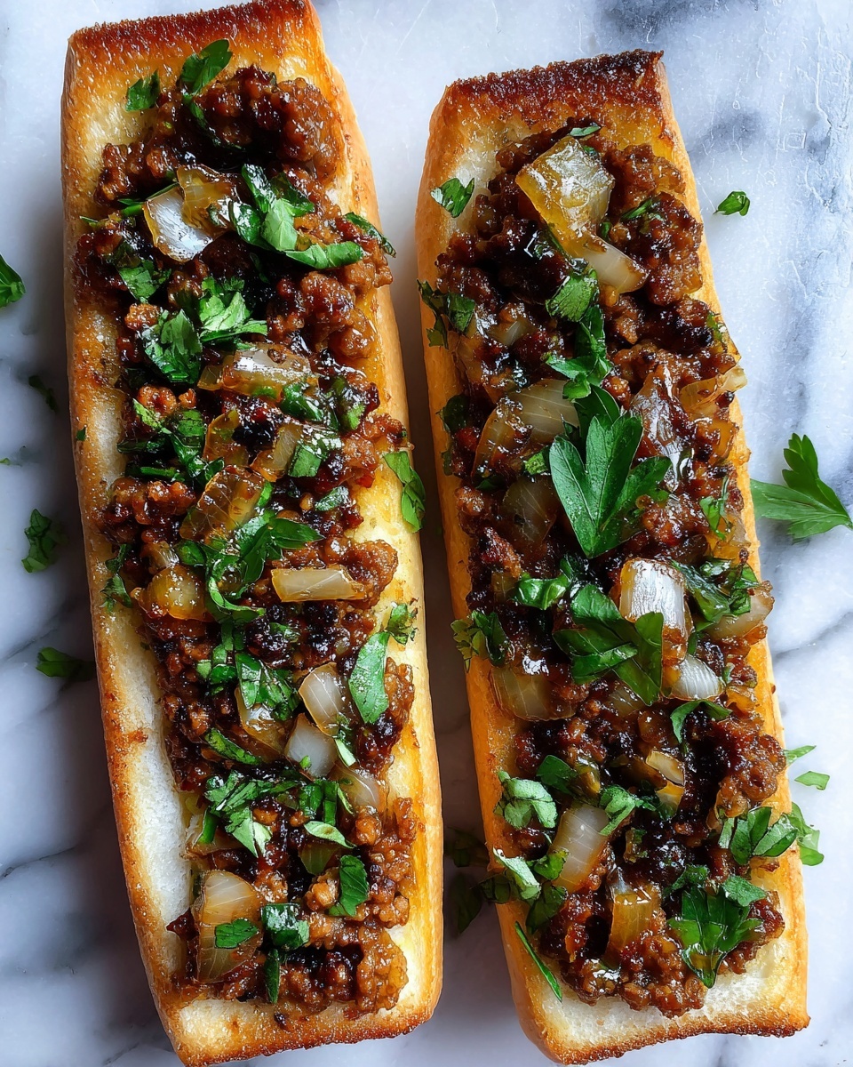Italian Garlic Bread Sloppy Joes Recipe - Recipe Image