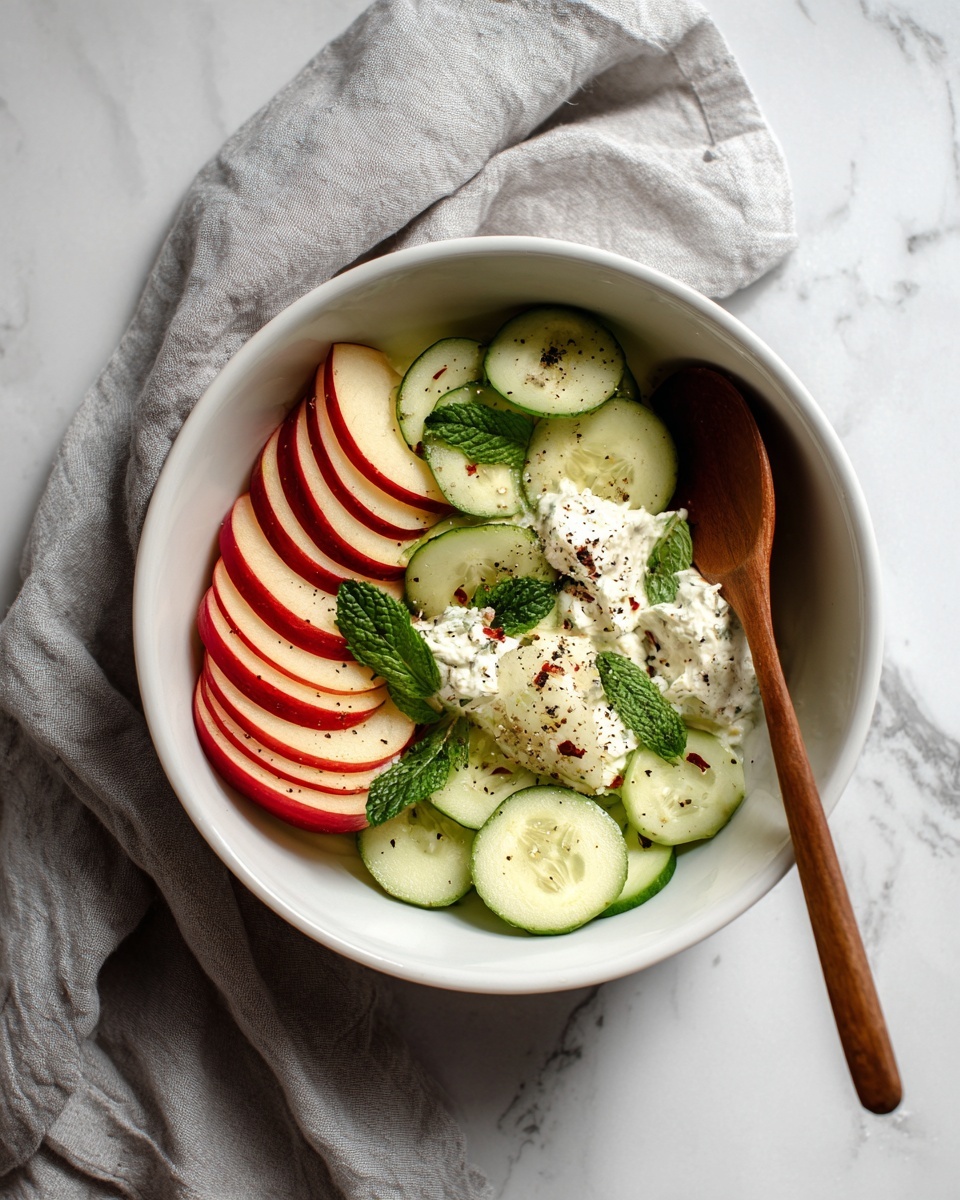 Apple Cucumber Salad with Lemon Honey Dressing Recipe - Recipe Image