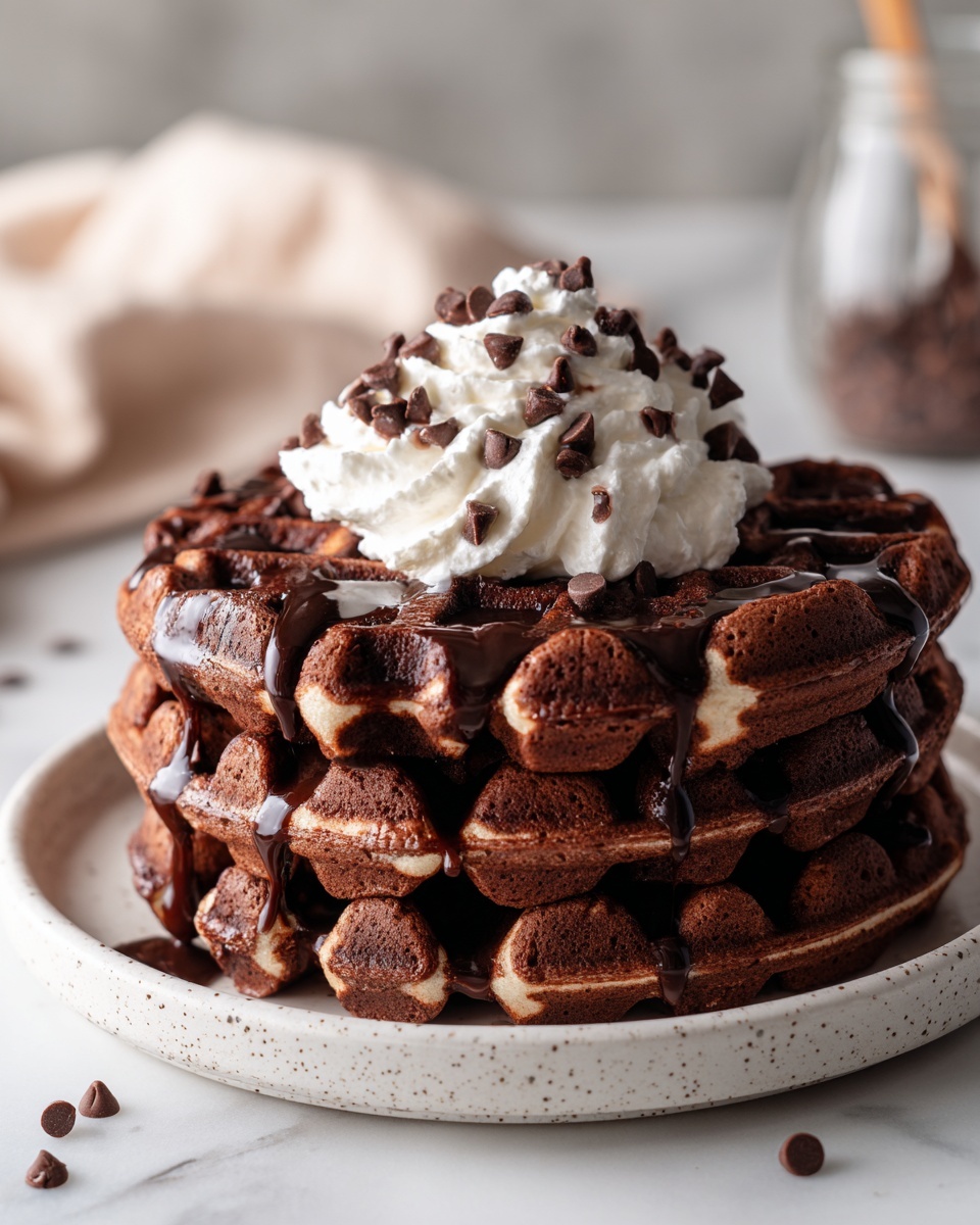 Brownie Waffles Recipe - Recipe Image