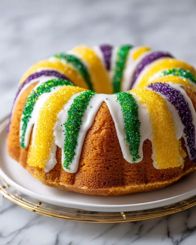 Easy Mardi Gras King Cake Recipe
