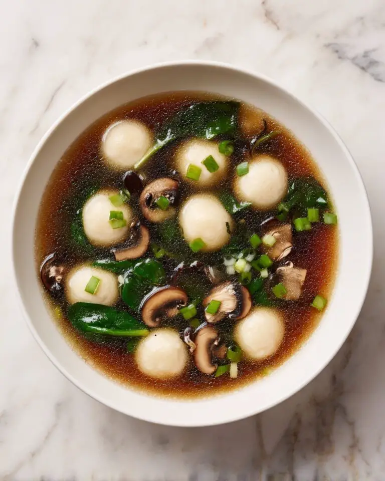 Potsticker Soup with Mushrooms & Bok Choy Recipe