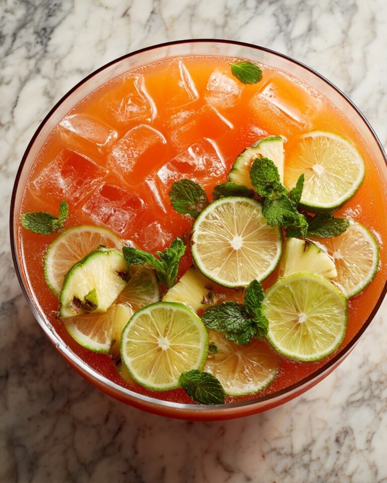 Tropical Pineapple Lemonade Punch Recipe