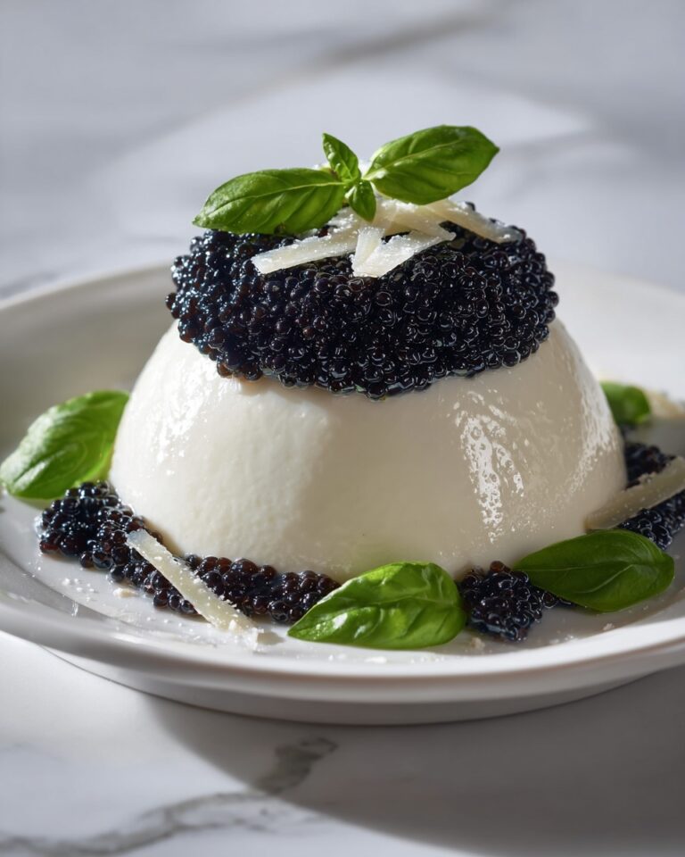 Parmesan Panna Cotta with Balsamic Caviar Pearls Recipe