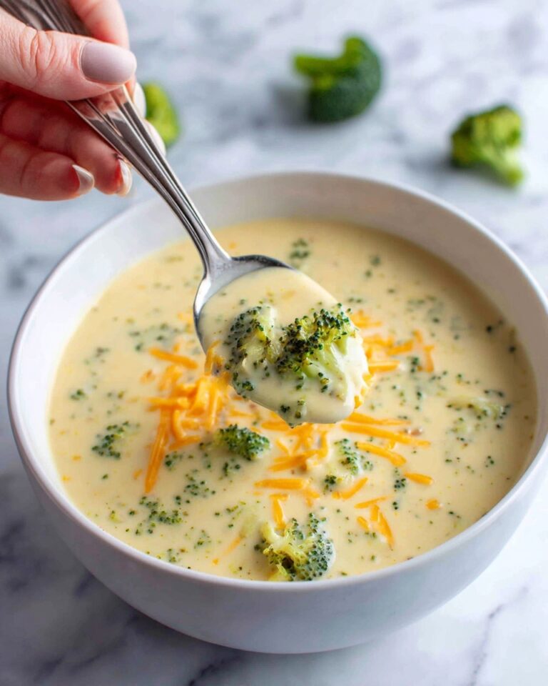 Creamy Broccoli Cheese Soup Recipe