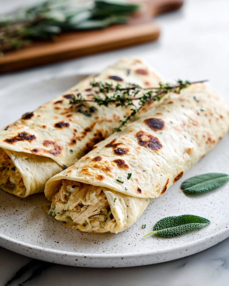 Cheesy Garlic Chicken Wraps Recipe