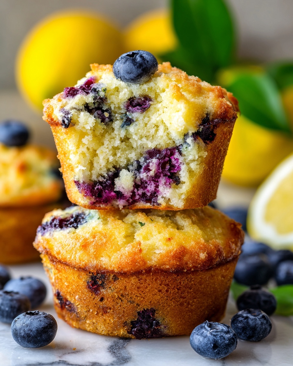 Lemon Blueberry Muffins Recipe - Recipe Image