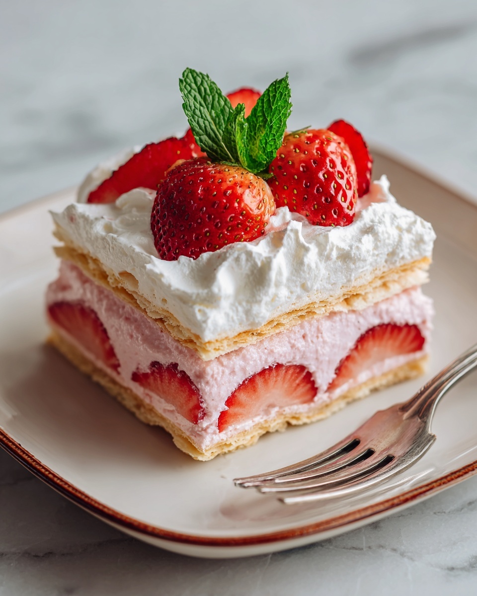 Strawberry Lasagna Recipe - Recipe Image