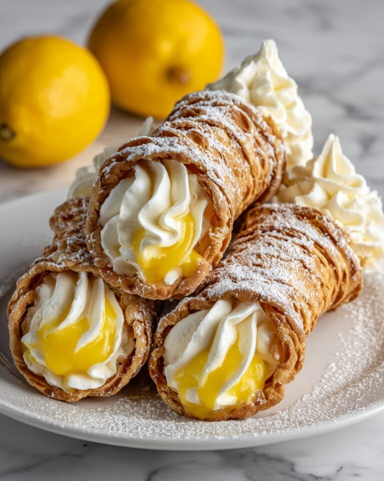 Zesty Lemon Meringue Pie Cannolis Recipe