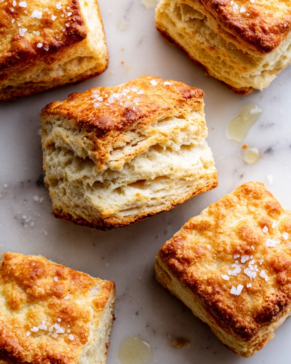 Salted Honey Butter Buttermilk Biscuits Recipe - Recipe Image