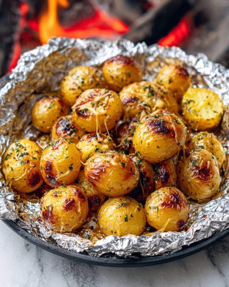 Cheesy Foil Pack Potatoes Recipe