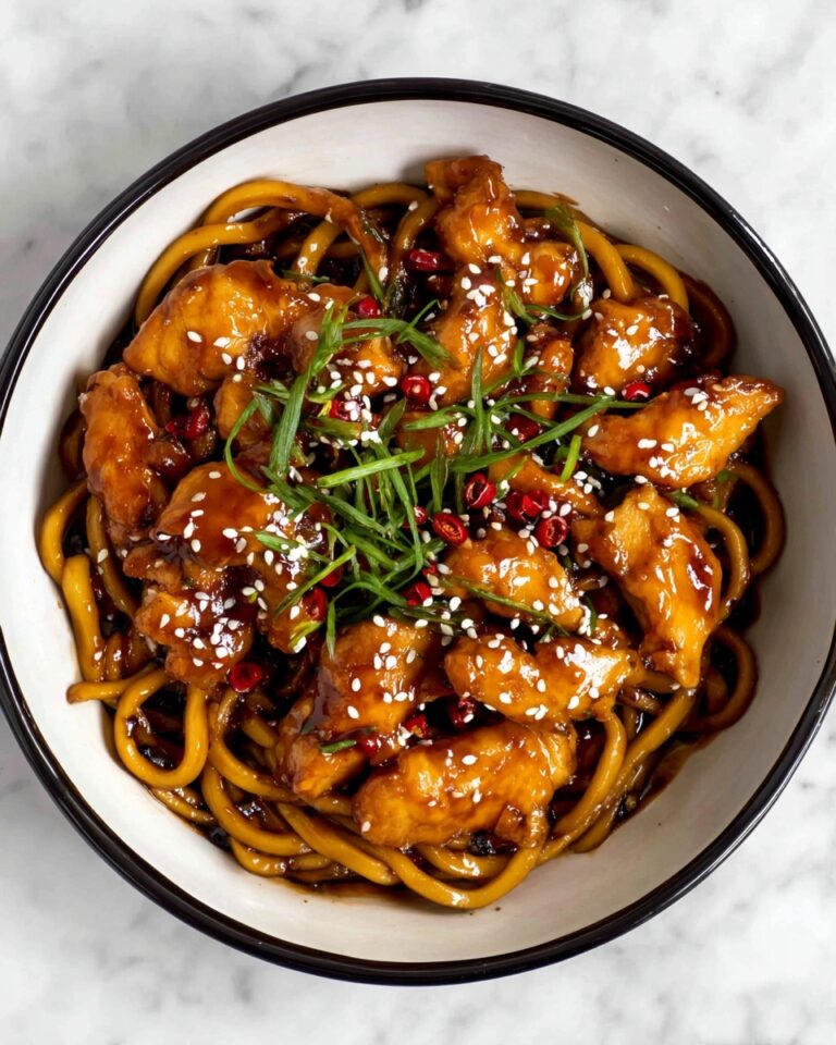 Kung Pao Chicken Noodles Recipe