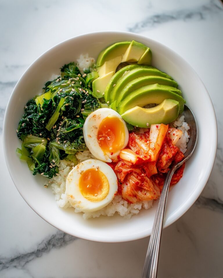 Kimchi Rice Bowl with Jammy Eggs Recipe