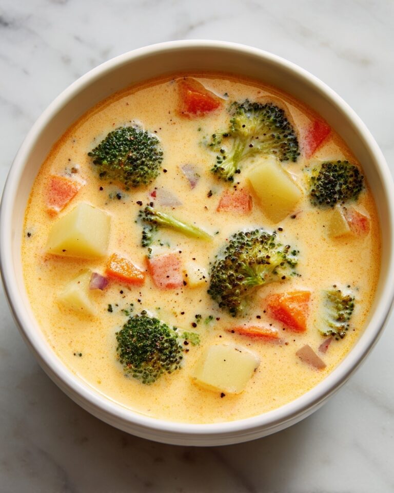 Cheesy Vegetable Soup Recipe