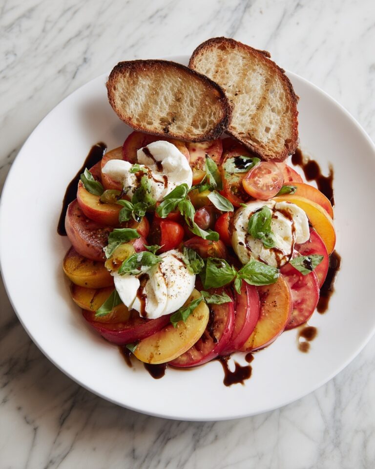 Peach Burrata Salad Recipe