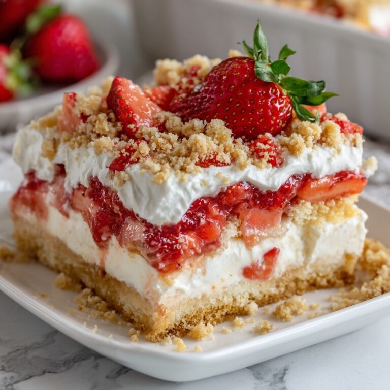 Strawberry Jello Lasagna Recipe