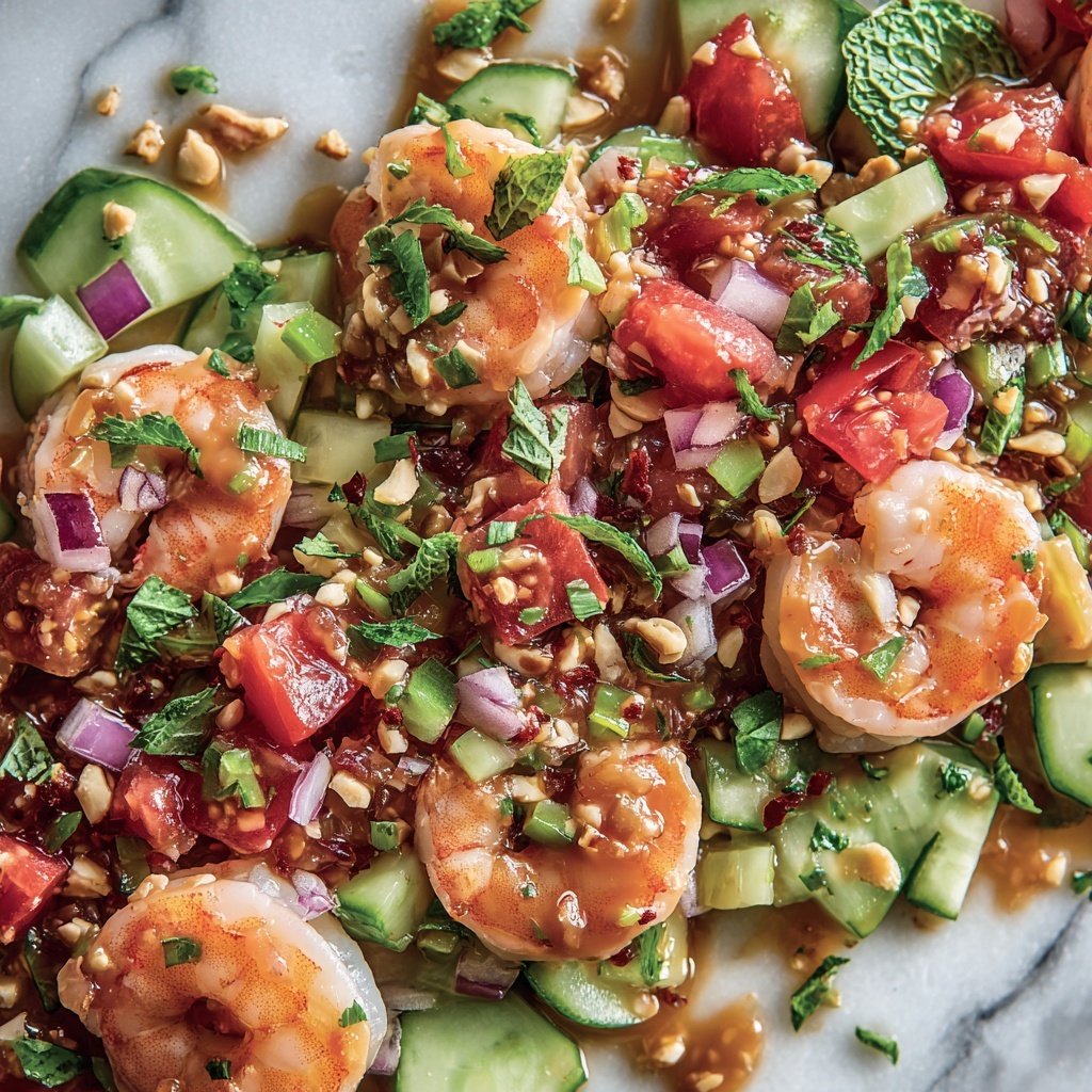 Avocado Salsa Shrimp Salad Recipe - Recipe Image