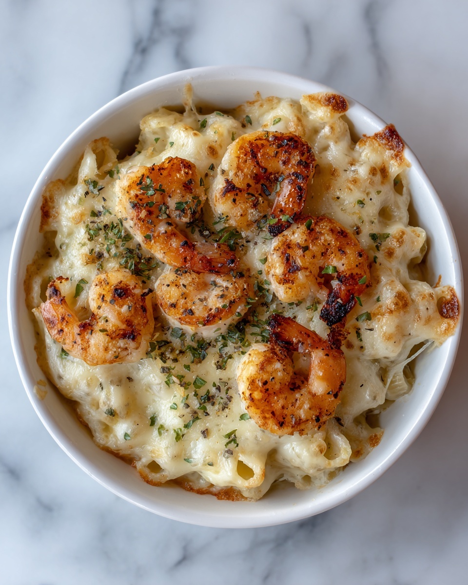 Garlic Shrimp Pasta Bake Recipe - Recipe Image