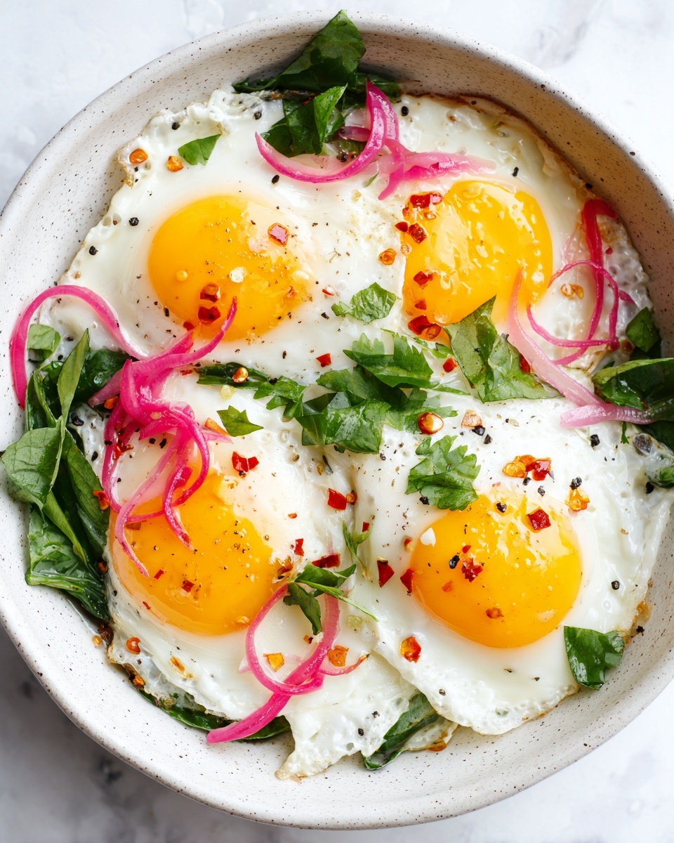 Turkish Eggs with Garlic Yogurt and Spiced Olive Oil Recipe - Recipe Image