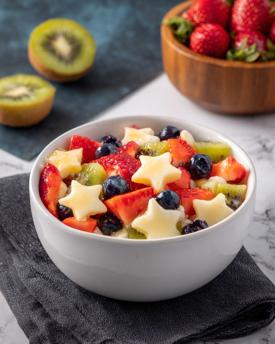4th of July Patriotic Fruit Salad Recipe - Recipe Image