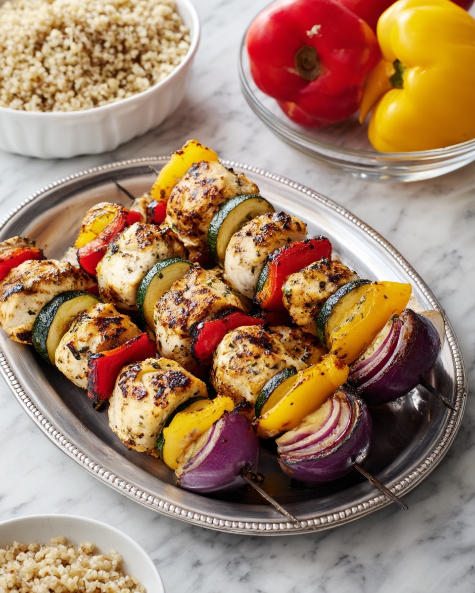 Garlic Herb Chicken Kabobs Recipe - Recipe Image