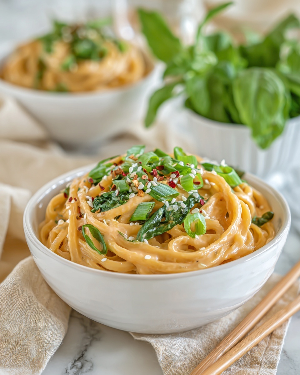 Easy Peanut Butter Ramen Noodles Recipe - Recipe Image