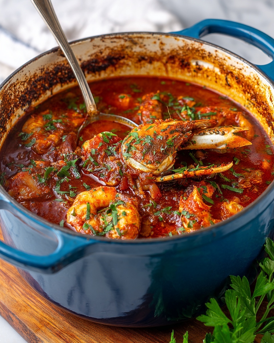 Authentic San Francisco Cioppino Seafood Stew Recipe - Recipe Image