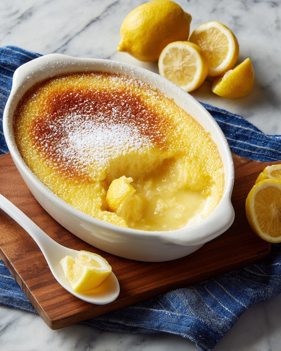 Magic Lemon Cobbler Recipe - Recipe Image