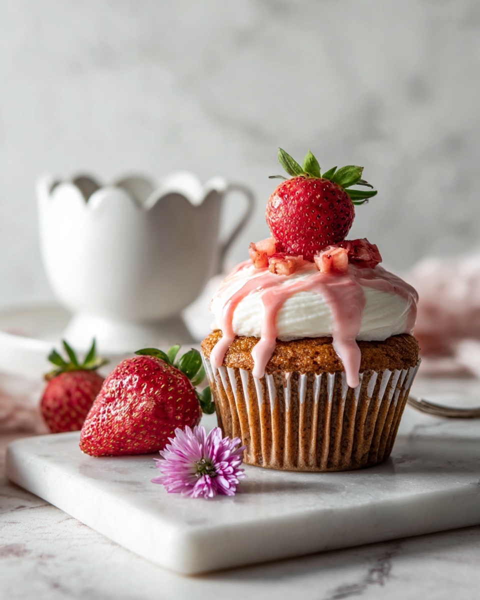 Real Strawberry Cupcakes Recipe - Recipe Image