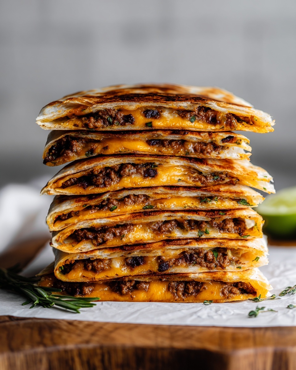 Spicy Beef Quesadillas Recipe - Recipe Image