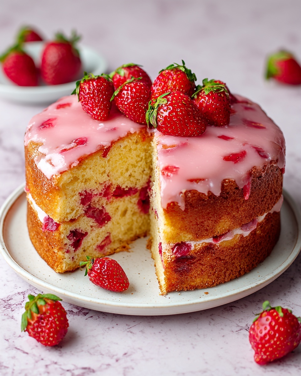 Strawberry Lemon Pound Cake Recipe - Recipe Image